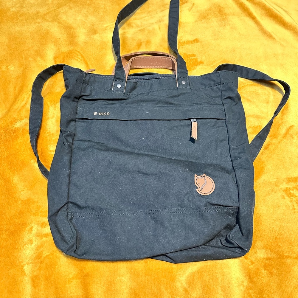 Black and Brown Fjallraven Bag